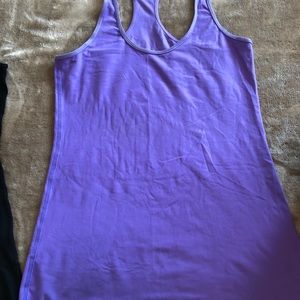 Purple racerback yoga exercise tank size medium